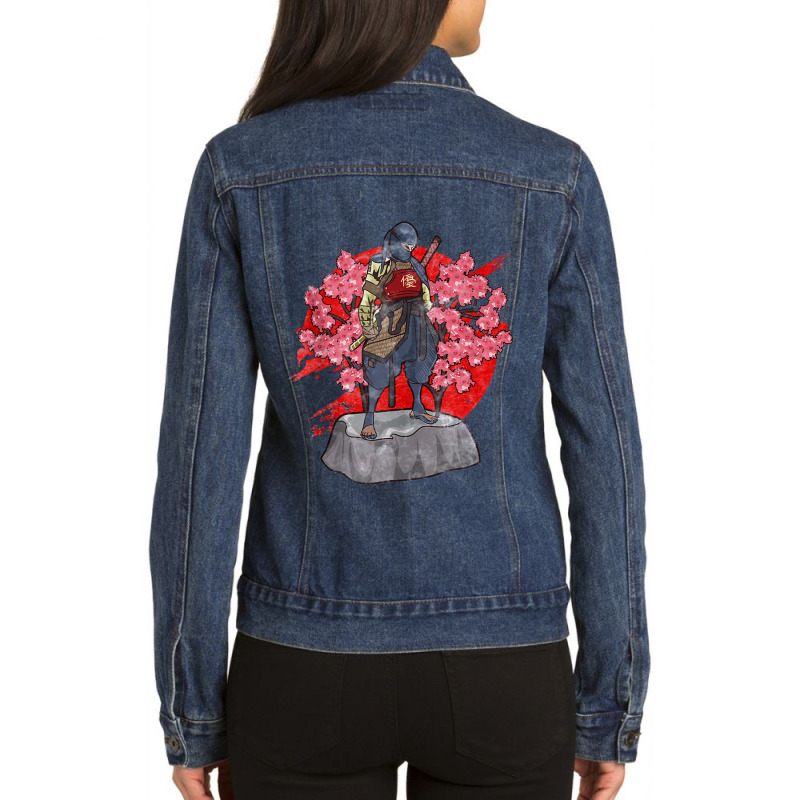 Vintage Movies  Chunin Painting Ladies Denim Jacket by Artist-Kyler | Artistshot