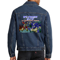 Vintage Movies  Videogames Funny Gift Men Denim Jacket | Artistshot