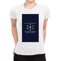 Community Different Timelines Ladies Fitted T-shirt | Artistshot