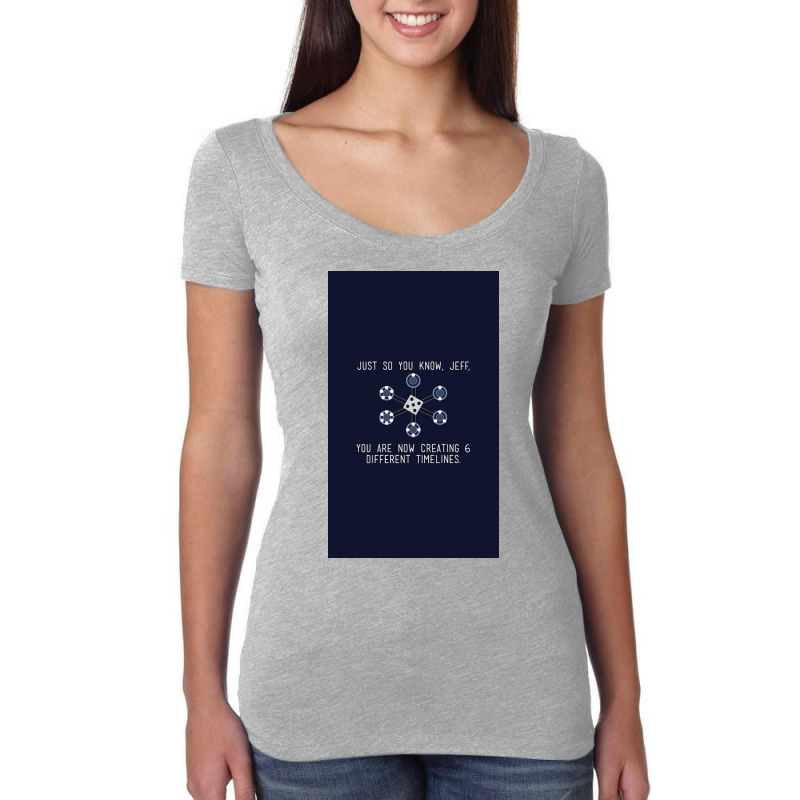 Community Different Timelines Women's Triblend Scoop T-shirt by Simsmnh | Artistshot