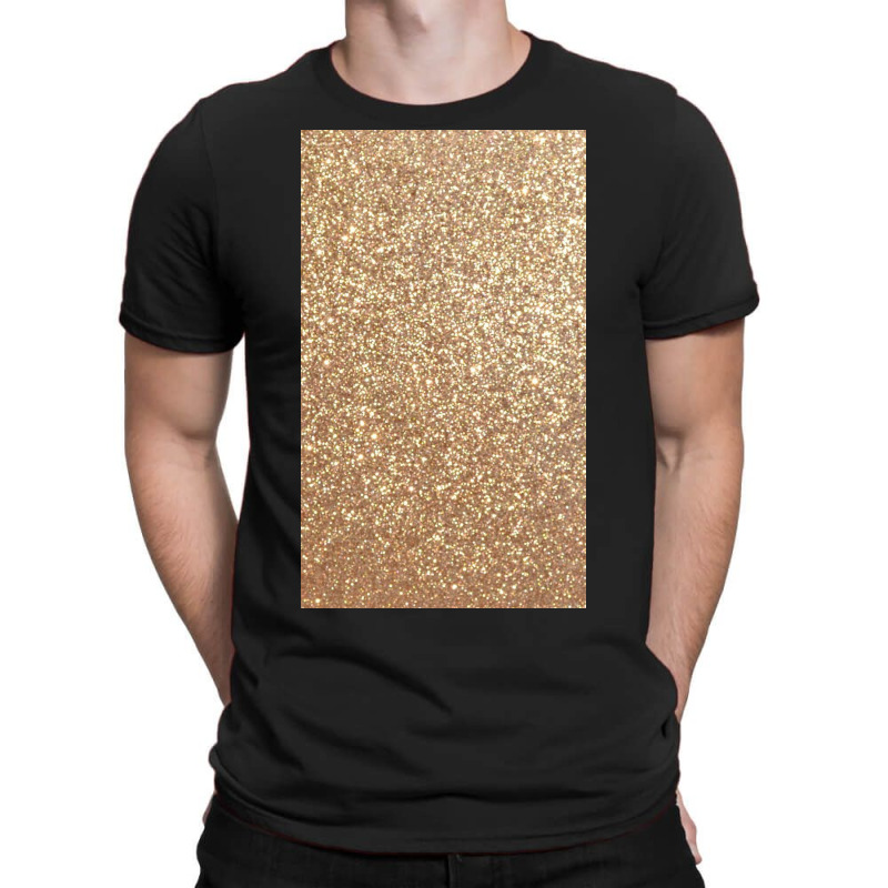 Copper Rose Gold Metallic Glitter T-shirt | Artistshot