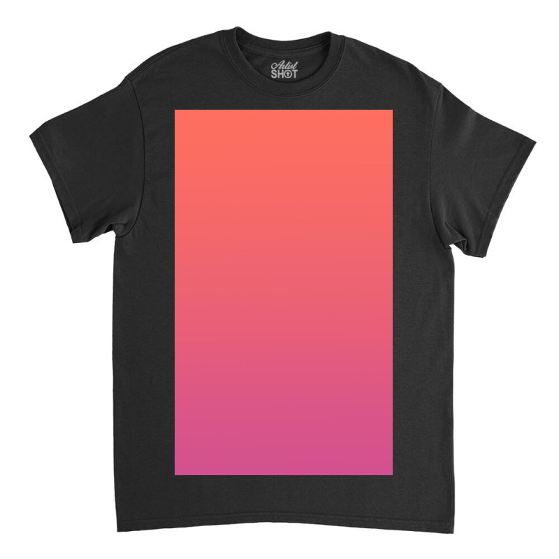 Coral And Pink Gradient Classic T-shirt | Artistshot