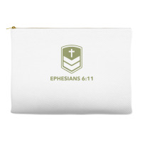 God's Armor Warrior Ephesus 611 Front And Back Design T Shirt Accessory Pouches | Artistshot