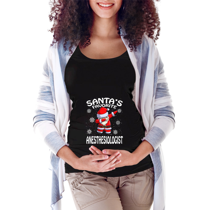 Santa's Favorite Anesthesiologist Christmas T Shirt Maternity Scoop Neck T-shirt | Artistshot