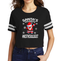 Santa's Favorite Anesthesiologist Christmas T Shirt Scorecard Crop Tee | Artistshot