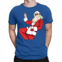 Funny Christmas Santa Claus Rock Punk T-shirt | Artistshot