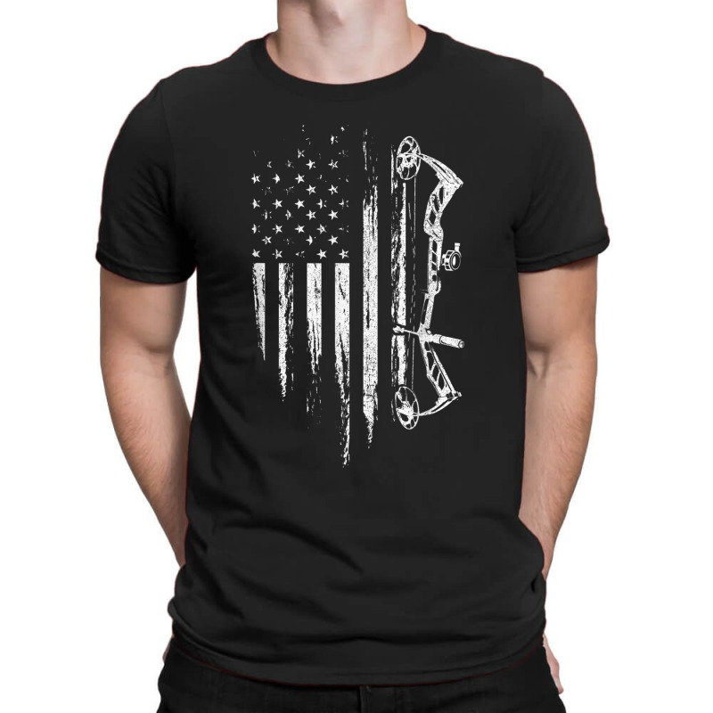 American Flag Bowhunting Bow Archery Gift For Deer Hunter T Shirt T-shirt | Artistshot