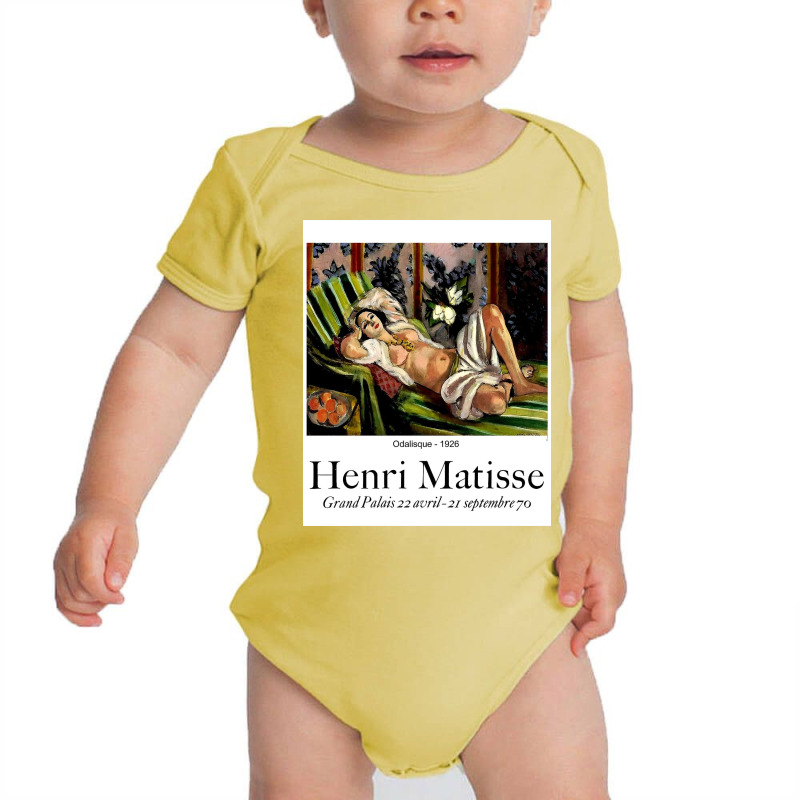 Henri Odalisque Exhibit Advertising Print Baby Bodysuit by Wilma N | Artistshot