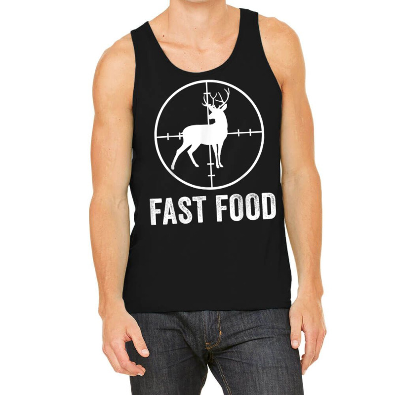 Deer Hunting Funny Hunter Gun Deer Fast Food T Shirt Tank Top | Artistshot