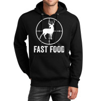 Deer Hunting Funny Hunter Gun Deer Fast Food T Shirt Unisex Hoodie | Artistshot