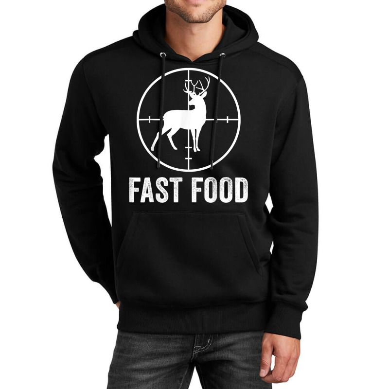 Deer Hunting Funny Hunter Gun Deer Fast Food T Shirt Unisex Hoodie | Artistshot