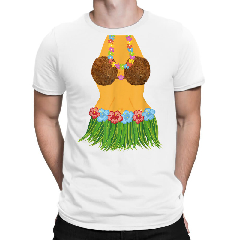 Hula Dancer Shirt Lei Flowers Coconut Bra Grass Skirt T-shirt | Artistshot