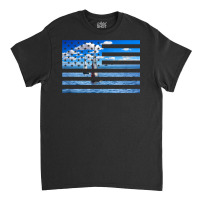 Sail Boats On American Flag  Usa Sailing  Sailor T Shirt Classic T-shirt | Artistshot