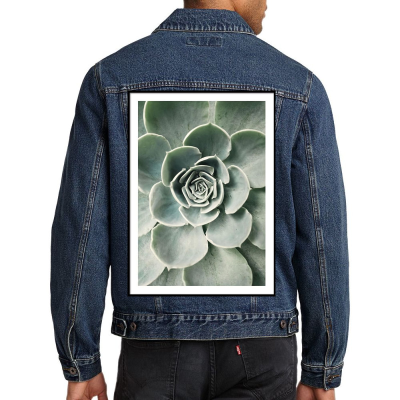 Cactus Flower  Market Men Denim Jacket | Artistshot