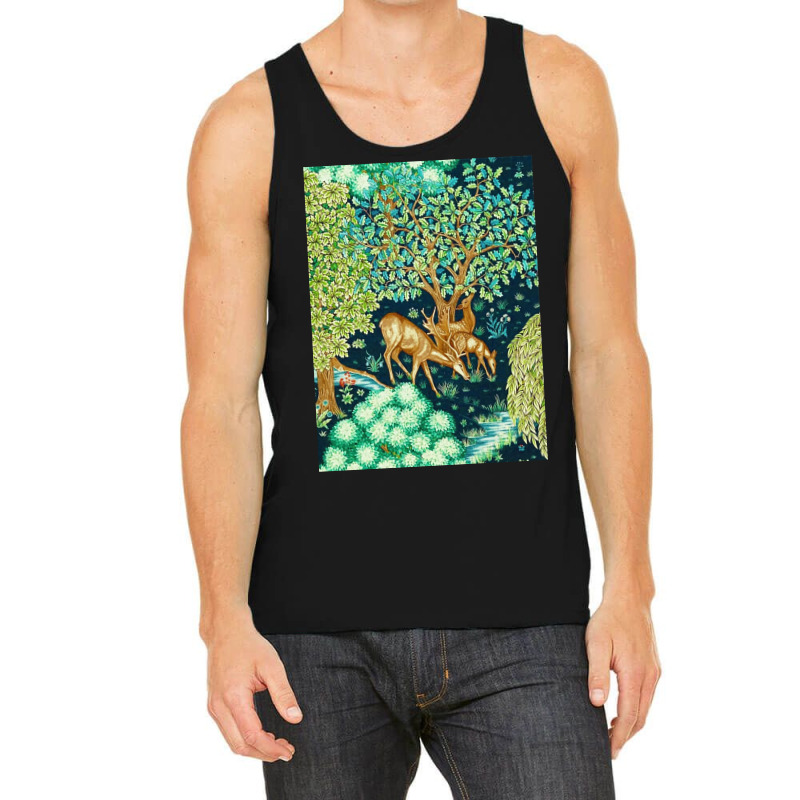 William Morris Deer Tank Top | Artistshot