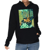 William Morris Deer Lightweight Hoodie | Artistshot