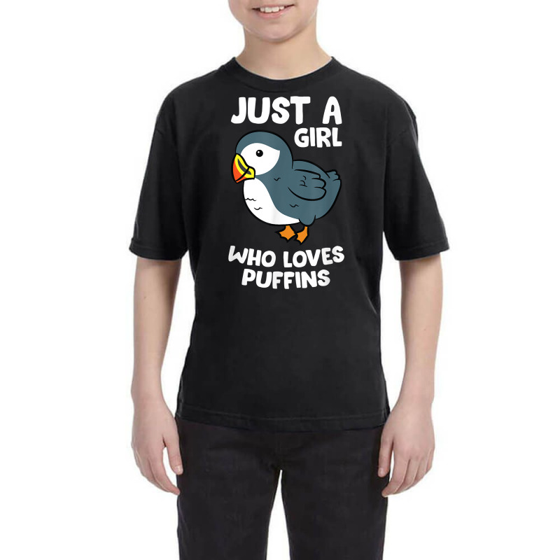 Just A Girl Who Loves Puffins Iceland Seabird Love Puffins T Shirt Youth Tee by sabadmscoastlw | Artistshot