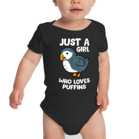 Just A Girl Who Loves Puffins Iceland Seabird Love Puffins T Shirt Baby Bodysuit | Artistshot