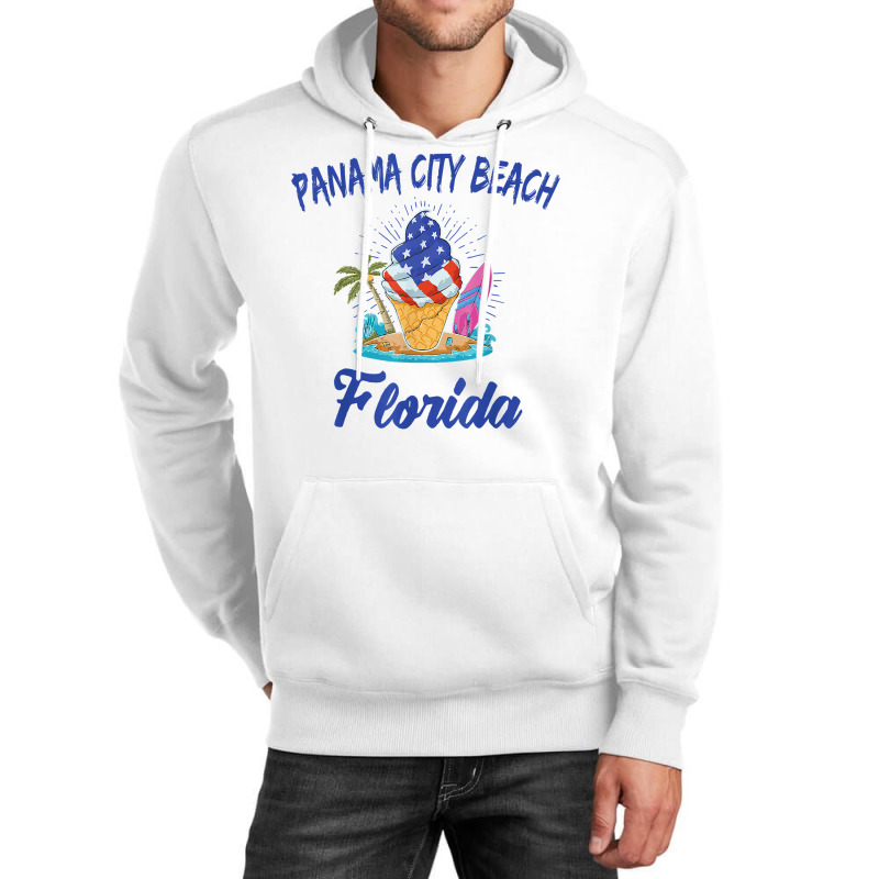 Mens Family Vacation Retro Ice Cream Florida Panama City Beach Unisex Hoodie by WillyChamp | Artistshot