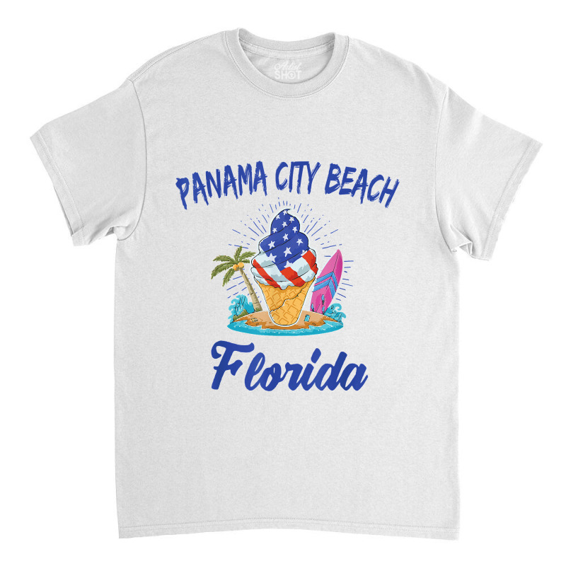 Mens Family Vacation Retro Ice Cream Florida Panama City Beach Classic T-shirt by WillyChamp | Artistshot