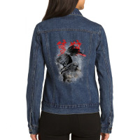 Vintage Photographic  Sekiros Retro Music Ladies Denim Jacket | Artistshot