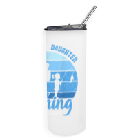 Mens Father & Daughter Fishing Partner For Life New Father Skinny Tumbler | Artistshot