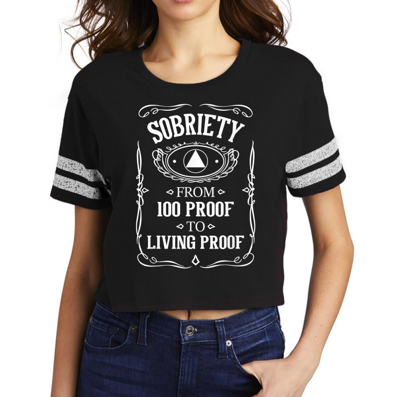 From 100 Proof To Living Proof Proud Alcohol Recovery Gift Premium T-Shirt
