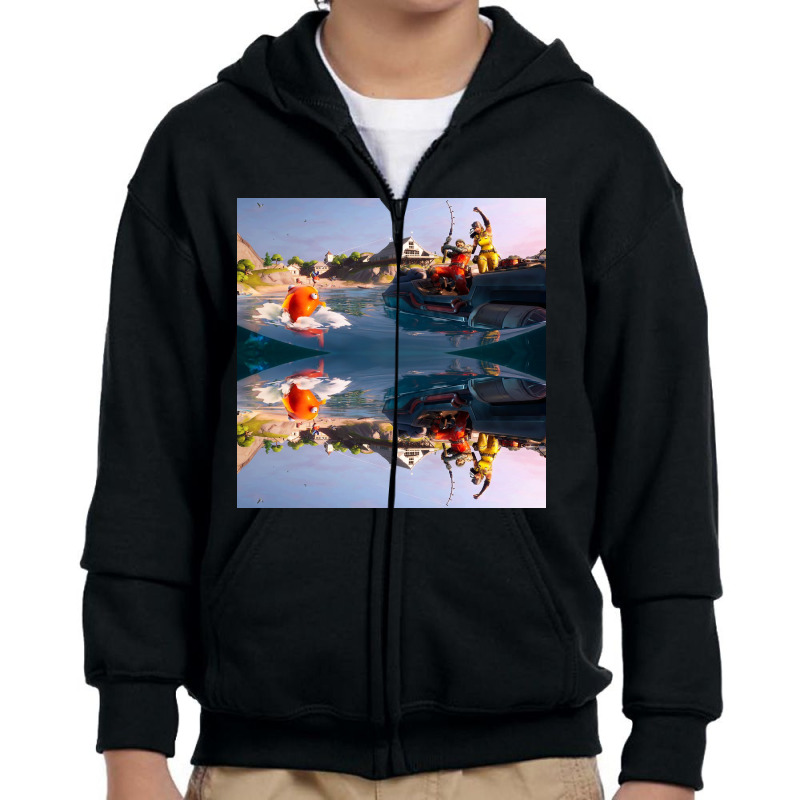 Naked Waters Youth Zipper Hoodie | Artistshot