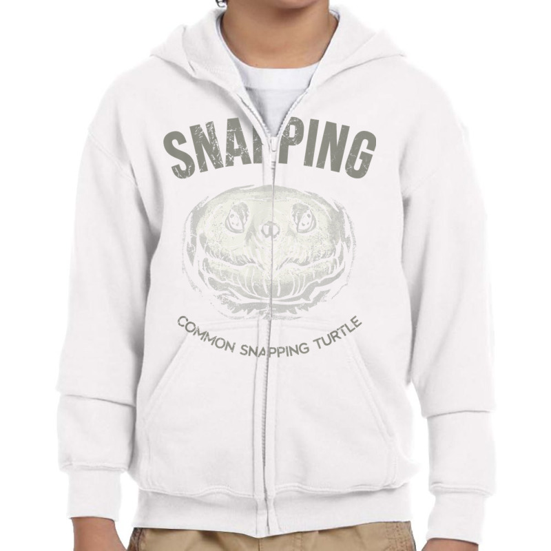 Common Snapping Turtle, Vintage Design For Reptile Lovers T Shirt Youth Zipper Hoodie | Artistshot