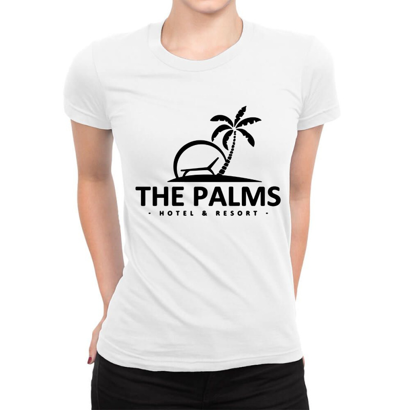 Modification Of New Palms Ladies Fitted T-Shirt by goldiesinksa | Artistshot