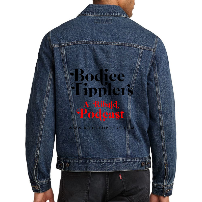 Bodice Tipplers A Ribalt Podcast Romance Novels Men Denim Jacket by junijunah | Artistshot