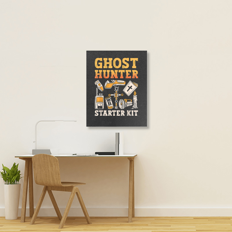 Ghost Hunter Starter Kit Paranormal Hunting Ghost Hunter T Shirt Portrait Canvas Print | Artistshot