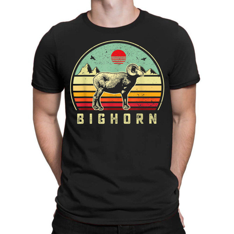 Hunting Bighorn Sheep  Dad Retro Sunset Aesthtic Hunter T Shirt T-shirt | Artistshot