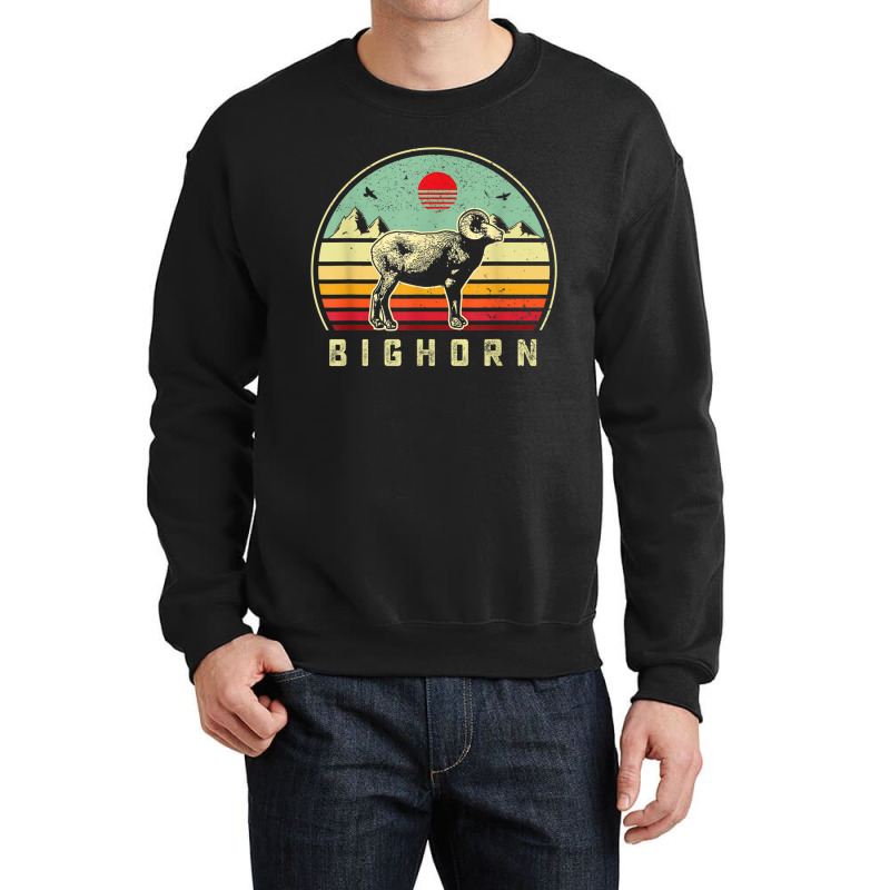 Hunting Bighorn Sheep  Dad Retro Sunset Aesthtic Hunter T Shirt Crewneck Sweatshirt | Artistshot