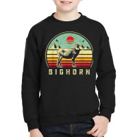 Hunting Bighorn Sheep  Dad Retro Sunset Aesthtic Hunter T Shirt Youth Sweatshirt | Artistshot