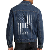 Hunting Hunters Deer Usa Us American Flag Camo Camoflage T Shirt Copy Men Denim Jacket | Artistshot