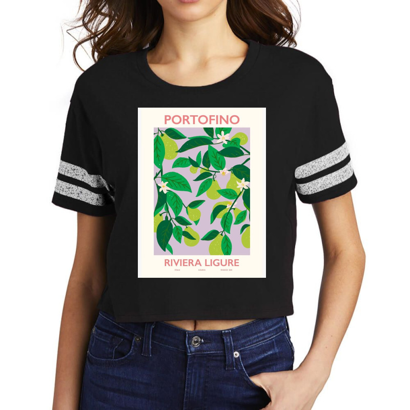 Flower Market Affiche De Portofino Scorecard Crop Tee by Beth D | Artistshot