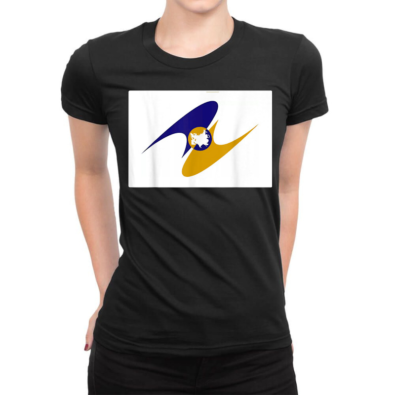 Eurasian Economic Community Eurasec Flag T Shirt Ladies Fitted T-Shirt by yepesfoloudeni | Artistshot