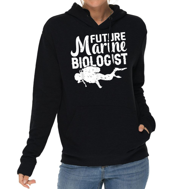 Future Marine Biologist Ocean Life Biology Student T Shirt Lightweight Hoodie | Artistshot