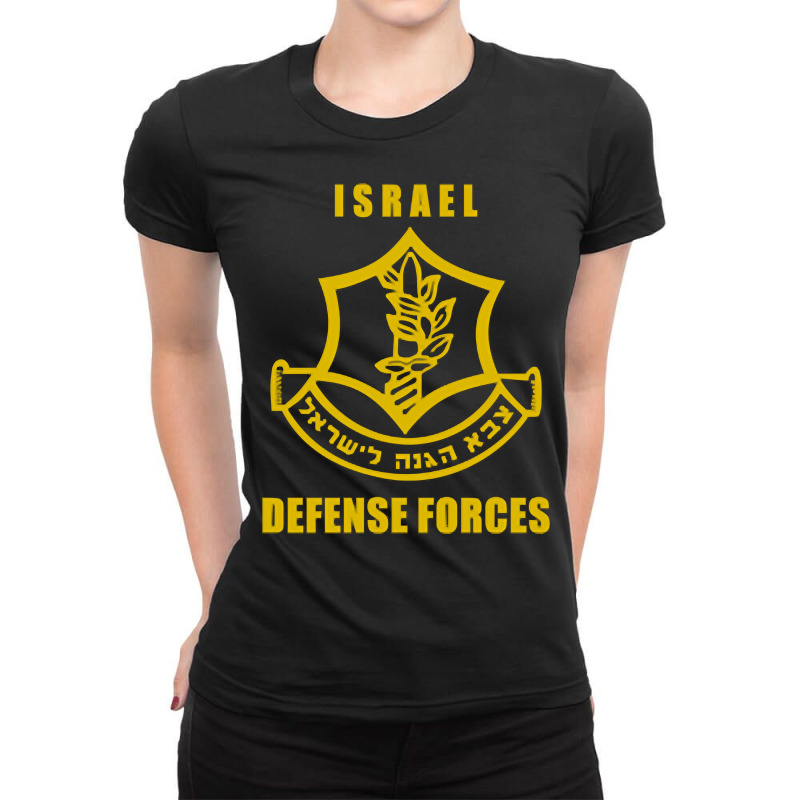 Idf Israeli Army Defense Force Jewish State Pocket Hoodie Ladies Fitted T-Shirt by cheesebroughbrensen | Artistshot