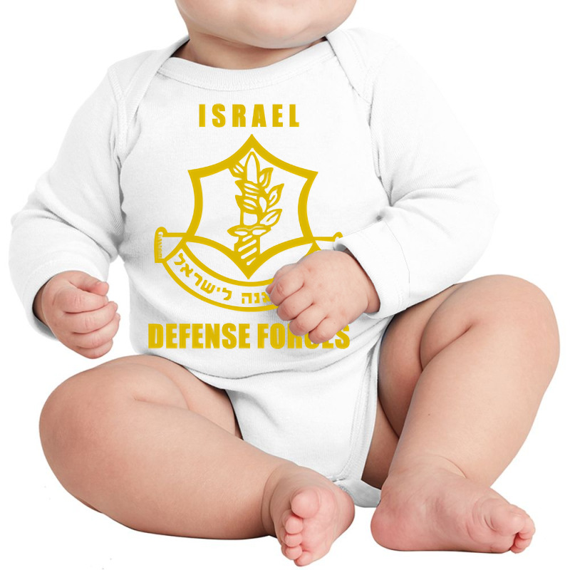 Idf Israeli Army Defense Force Jewish State Pocket Hoodie Long Sleeve Baby Bodysuit by cheesebroughbrensen | Artistshot