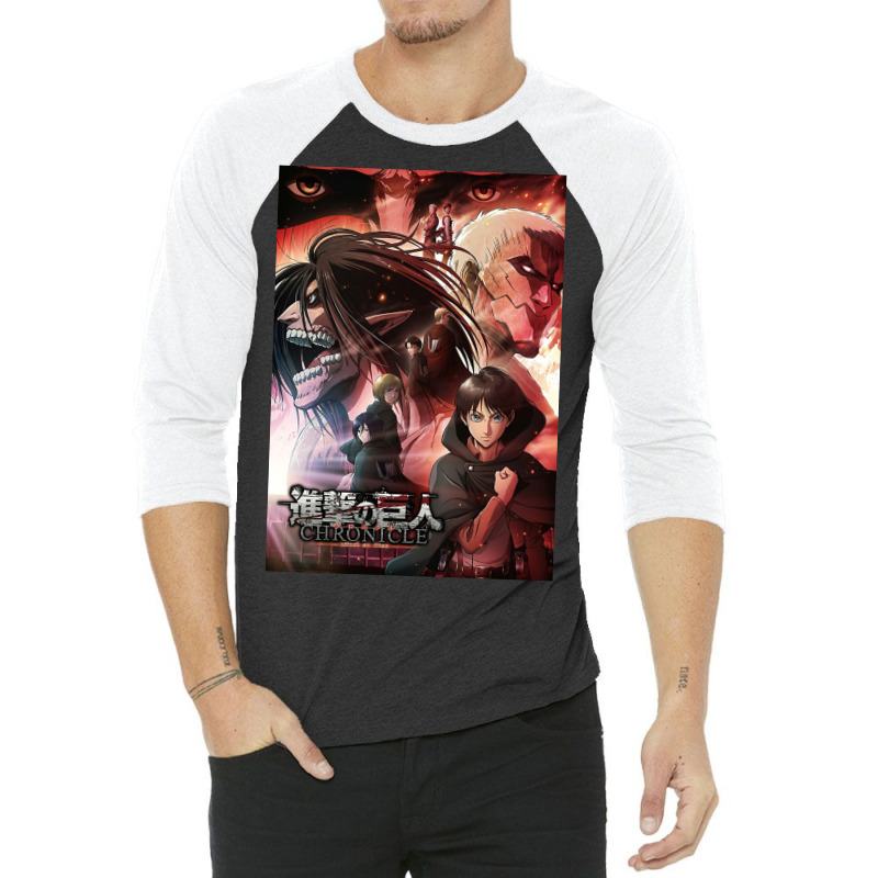 Shingeki No Kyojin Season 4 3/4 Sleeve Shirt | Artistshot