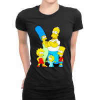 The Simpson Family Ladies Fitted T-shirt | Artistshot