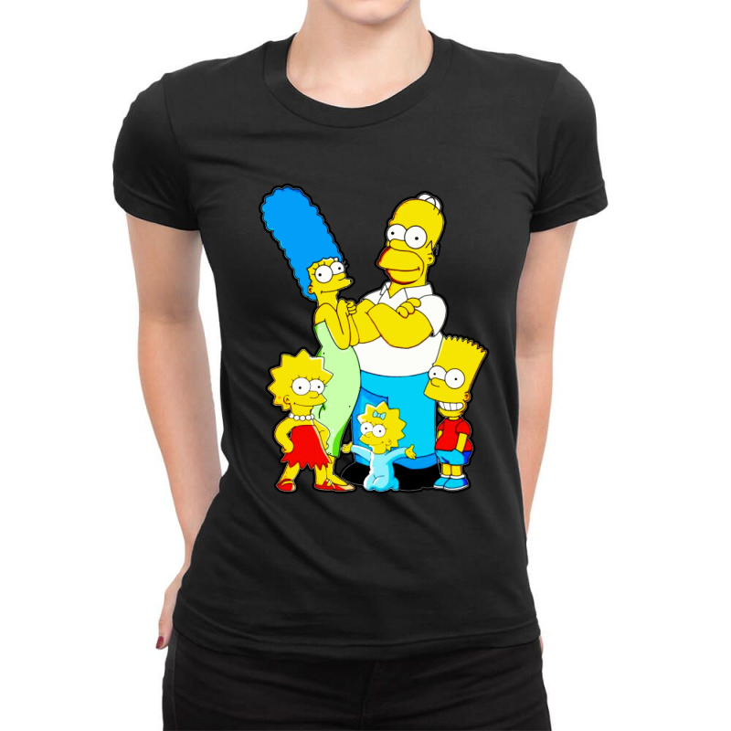 The Simpson Family Ladies Fitted T-Shirt by Jendral | Artistshot