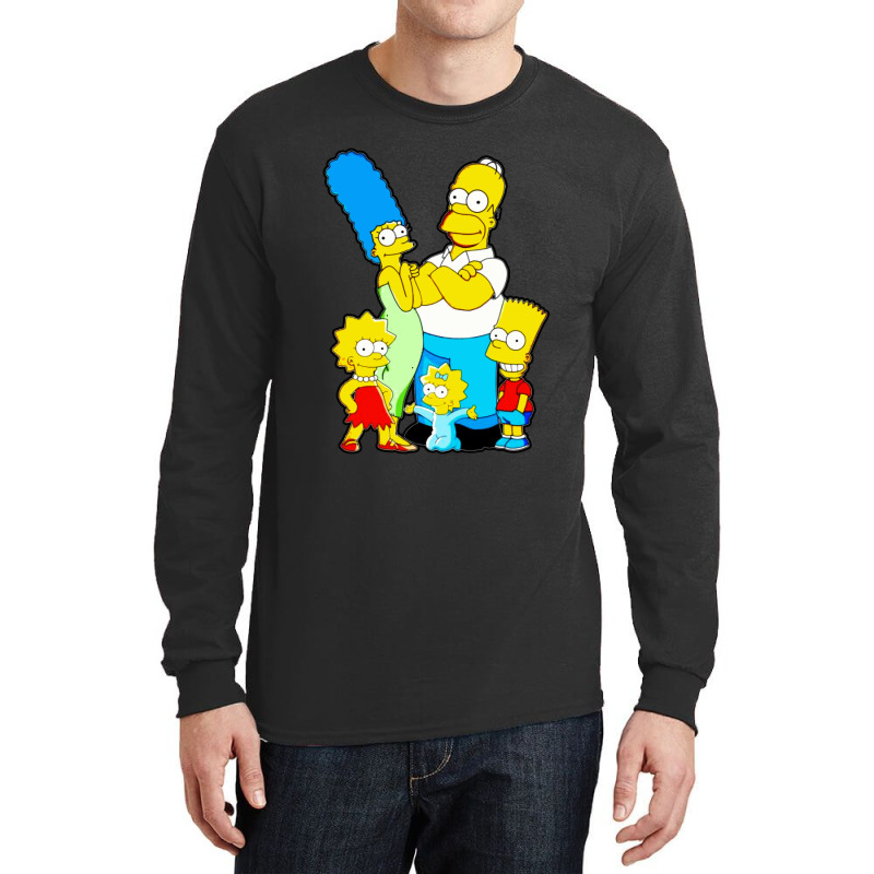 The Simpson Family Long Sleeve Shirts by Jendral | Artistshot