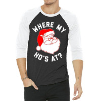 Ho Ho Ho Christmas 3/4 Sleeve Shirt | Artistshot