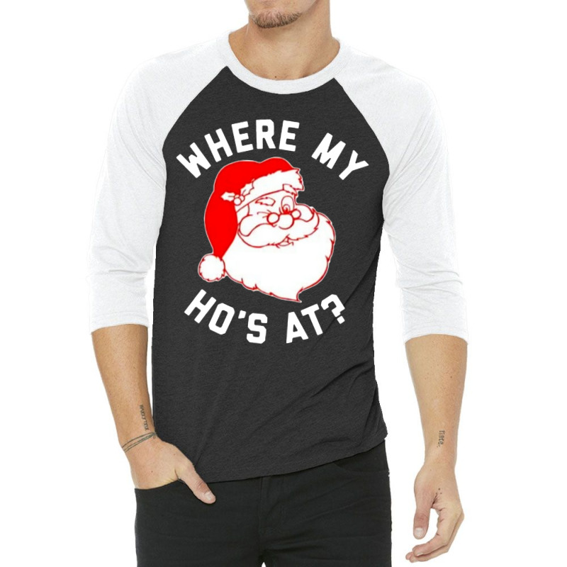 Ho Ho Ho Christmas 3/4 Sleeve Shirt | Artistshot