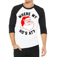 Ho Ho Ho Christmas 3/4 Sleeve Shirt | Artistshot