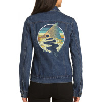 Redfish Tail Love Fishing Tank Top Ladies Denim Jacket | Artistshot