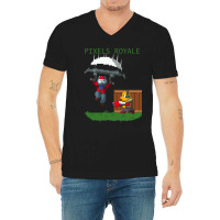 Pixels Royale V-neck Tee | Artistshot